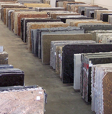 Visiting a granite yard with one of our designers is a fantastic trip