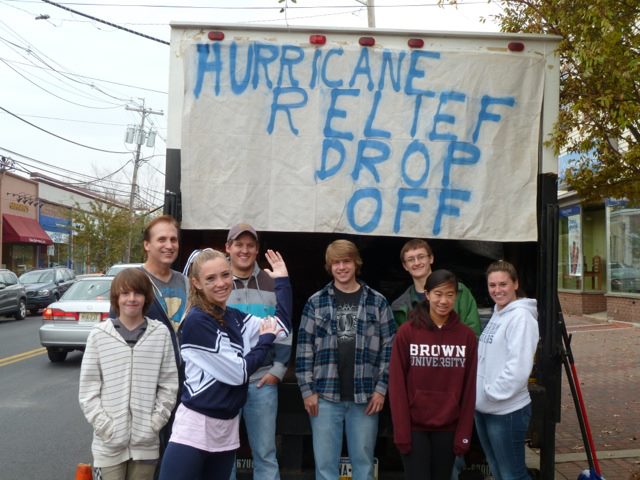 Chatham High Shool Red Cross Volunteers help out with the donation drive